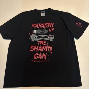 Vintage cospa anime Naruto Kakashi of the sharingan Y2K shirt